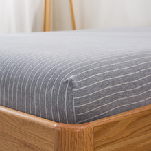 天竺棉床笠床单件1.35条纹纯色A类针织棉1.21.51.8米床罩