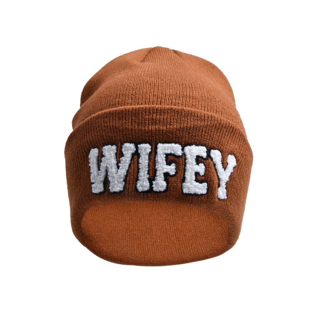 Unisex Original Design Letter Eaveless Wool Cap display picture 13