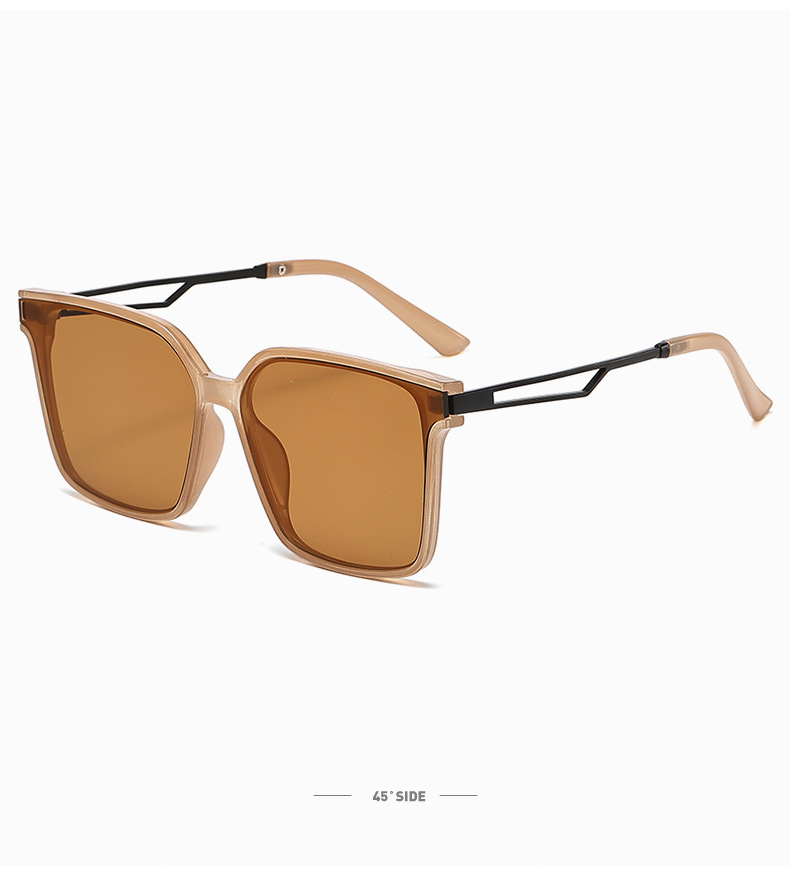 Streetwear Solid Color Ac Square Full Frame Women's Sunglasses display picture 2