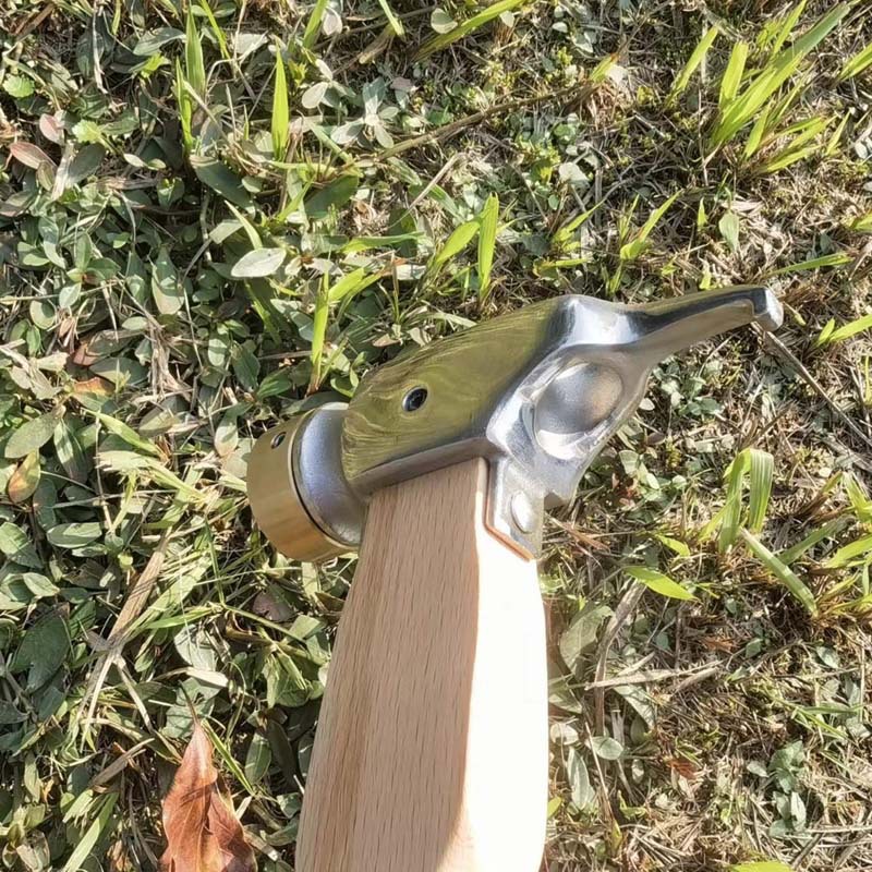 Cobre martillo mango de haya cobre martillo acampar al aire libre martillo de acero inoxidable carpa dosel clavo martillo Extractor de uñas camping