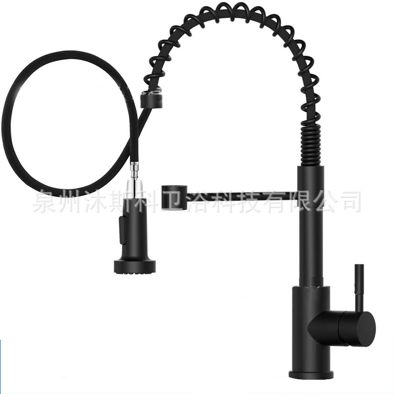 Grifo Extraíble de Cocina 304 de Acero inoxidable Extraíble, Monomando para Cocina