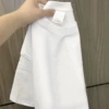 White, with short sleeve