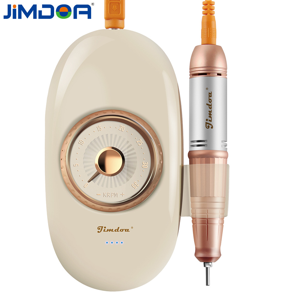 JIMDOA personalizado transfronterizo inalámbrico recarga de taza hueca herramienta especial de manicuría de uñas compacta y conveniente máquina de afilar uñas