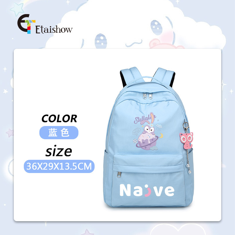 Mochila escolar para estudiantes de primaria y secundaria, versión coreana de color sólido, gran capacidad, estilo moderno para mujer