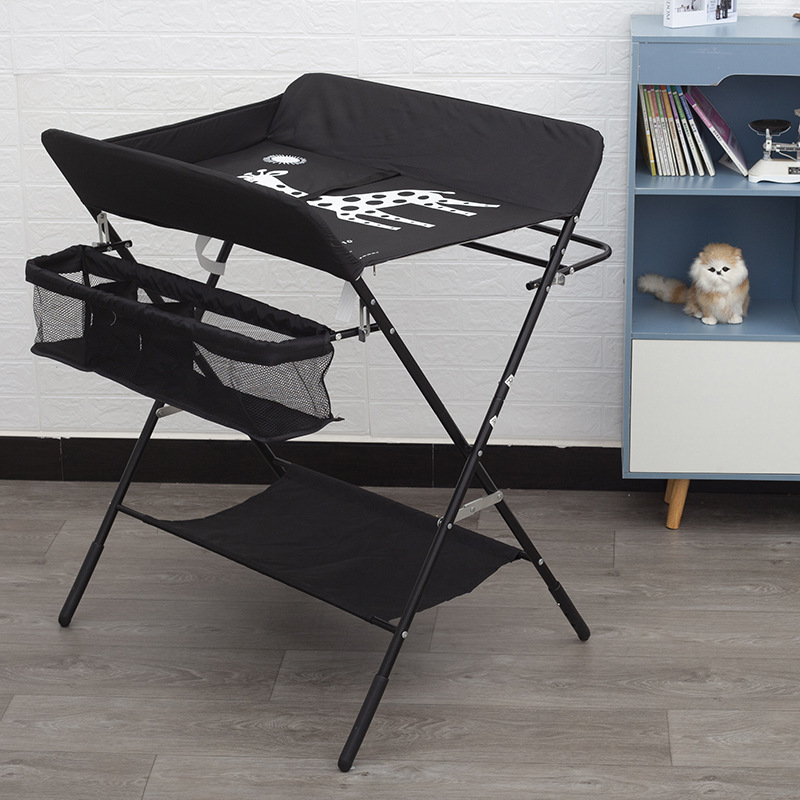 Cuna de bebé plegable multifuncional cambio de ropa de bebé cambio de pañales mesa de enfermería bebé recién nacido masaje mesa táctil