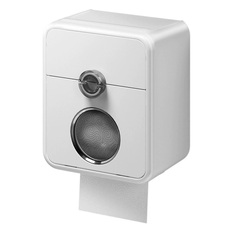 Настенная машина для завальцовки бумаги для ванной комнаты без перфорации Водонепроницаемая коробка для салфеток большой емкости для хранения двухслойных салфеток