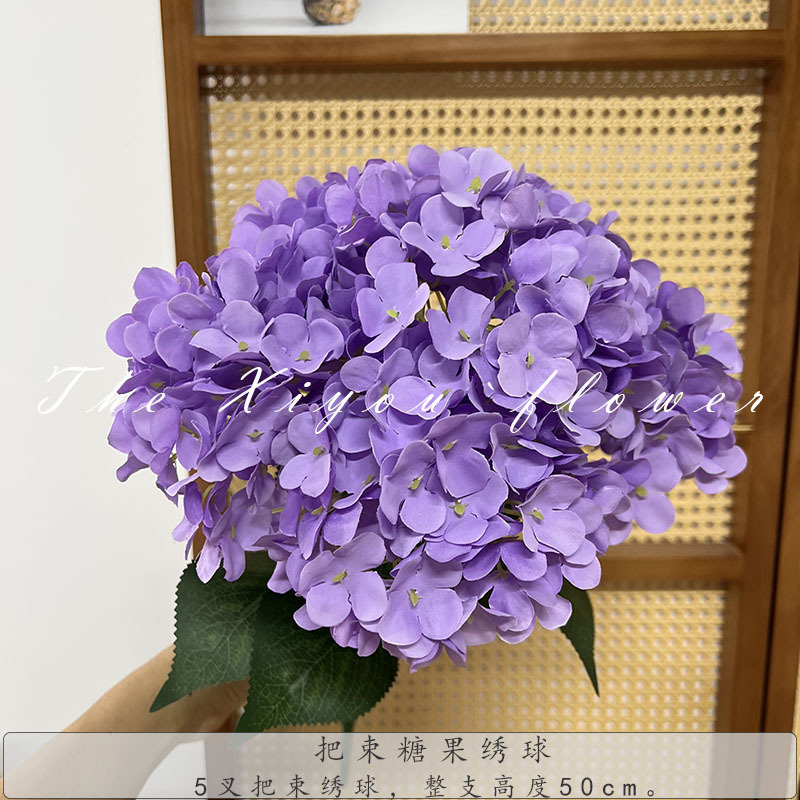 【模擬アジサイ】束キャンディアジサイ グリーン フレンチアジサイ 代替品 ウェディング フェイクフラワー 卸売|undefined