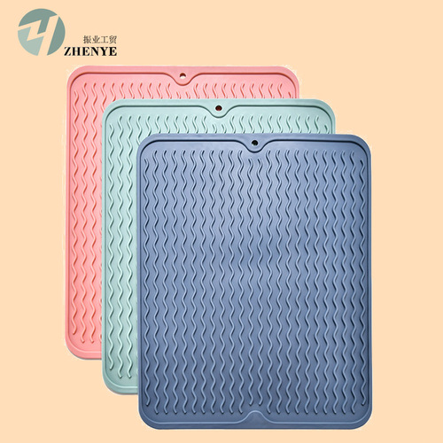 Rubber and plastic TPR insulation mat kitchen tableware insulation anti-slip mat desktop waterproof anti-slip mat dish mat draining mat