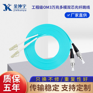 Engineering Grade Fiber Jumper Om3 10g Multi-Mode Dual-Core Fiber Jumper Fc/Lc/Sc/St Fiber Jumper