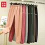 加厚外穿宽松显瘦休闲裤
