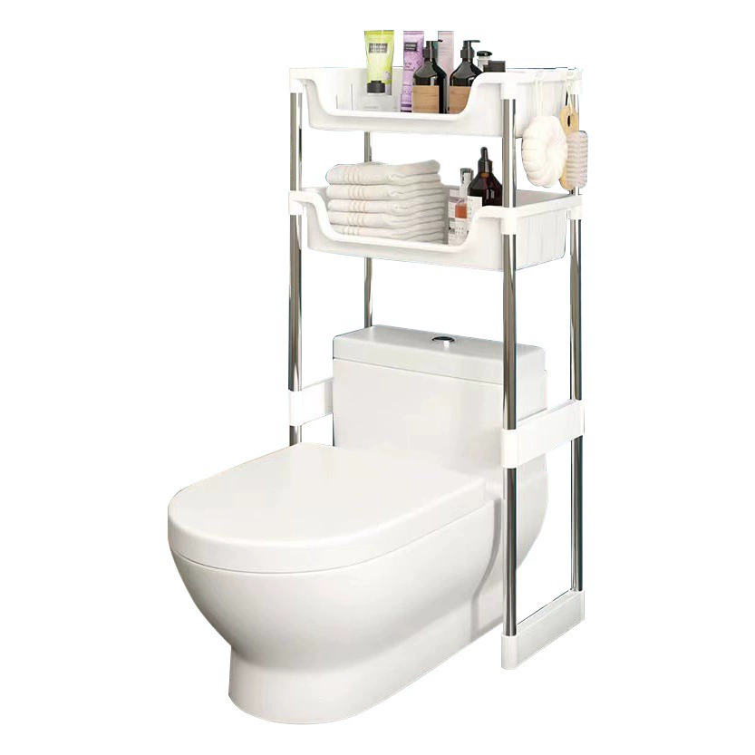 Напольная многоярусная полка для хранения в ванной, органайзер для дома, без сверления, над унитазом.