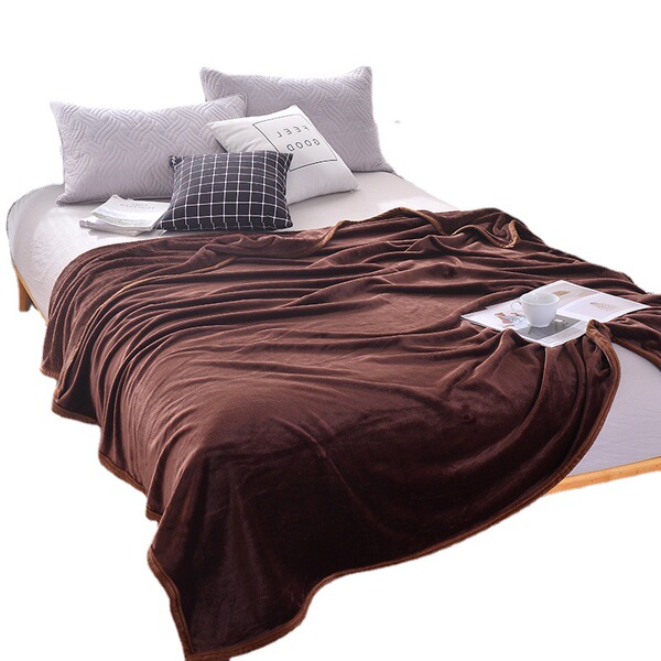 Coral flannel summer duvet