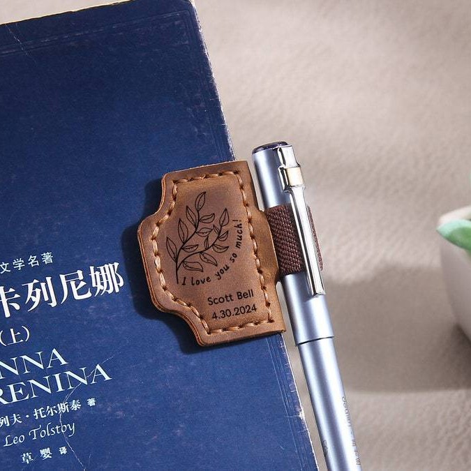 新しい磁気ブックマークはカスタマイズ可能英語アルファベットパターンホリデーギフトブッククリップはパーソナライズ可能ブックページクリップ|undefined