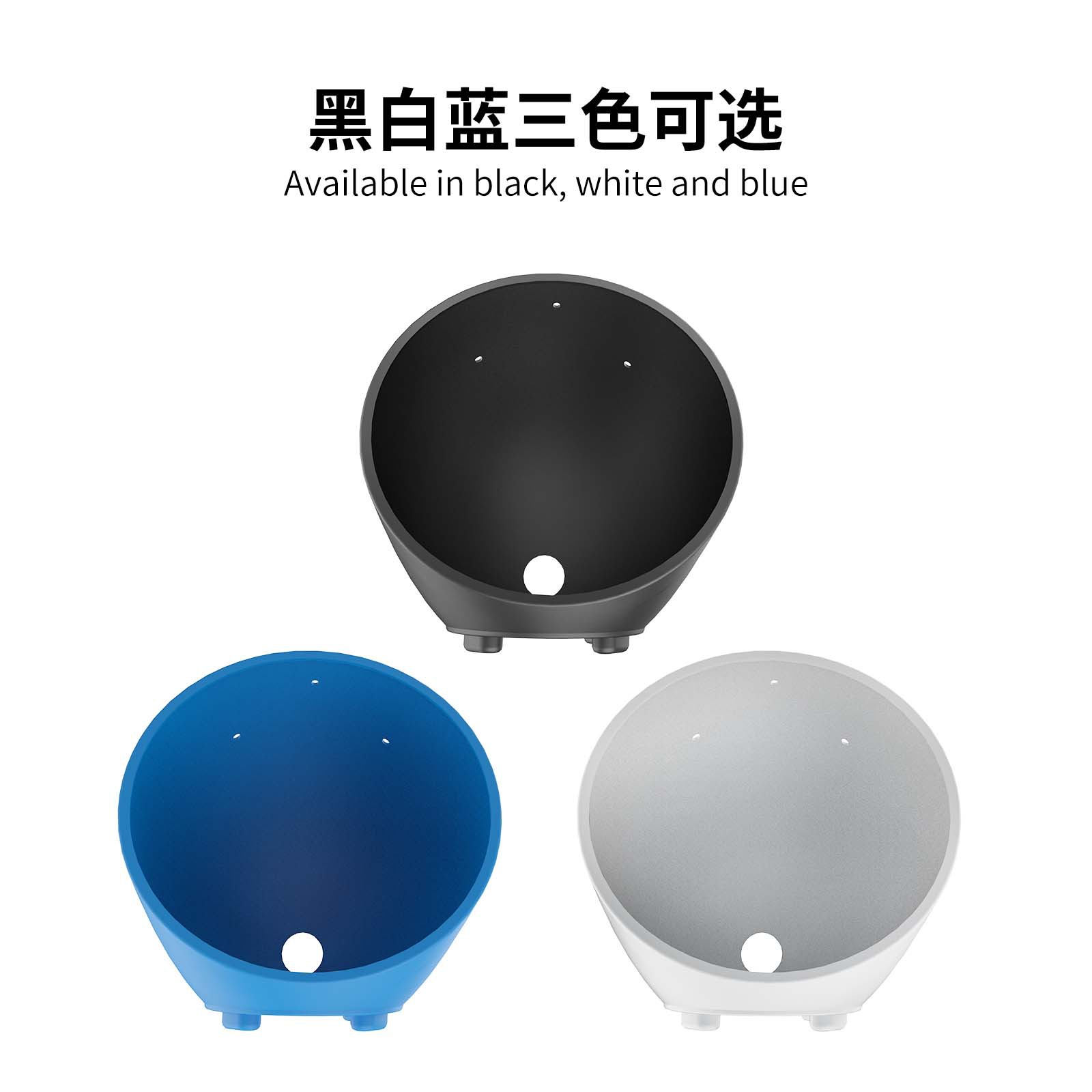 Transfronterizo Nuevo Amazon Echo Spot (2024 lanzamiento) cubierta de silicona cubierta
