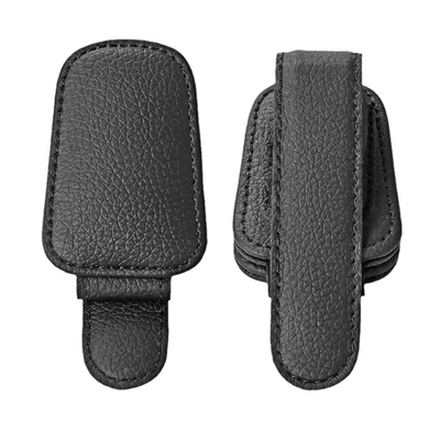 Car Glasses Clip/Bill Clip: Holder, Suede Glasses Holder