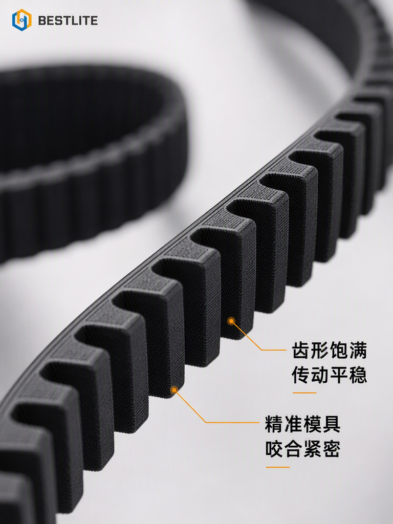 Rubber Timing Belts, Circular Toothed Belts, Industrial Transmission Belts, Complete Range of Models, Wear-Resistant and High-Temperature Resistant
