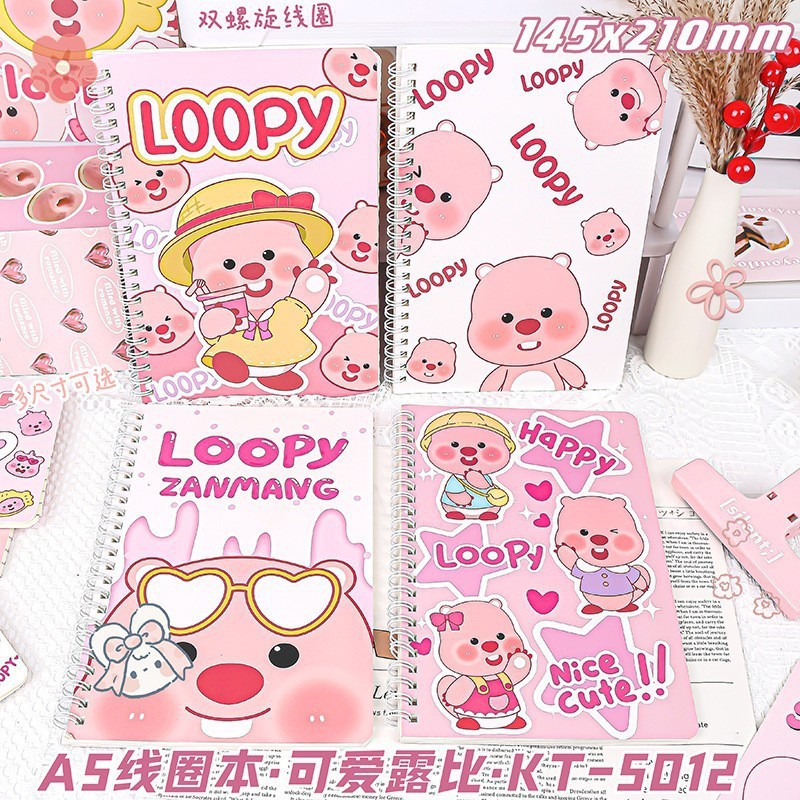 Cuaderno de bobina de dibujos animados A5 Cuaderno de dibujos animados