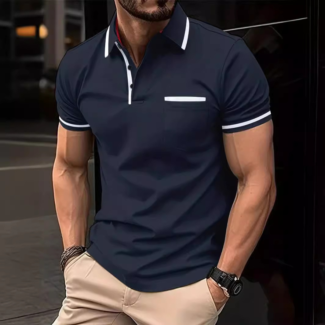top da uomo alla moda 2024 Polo sportiva da uomo con tasca a bottone POLO estiva in vendita veloce_voghion.com