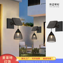 户外壁灯外部防水现代壁灯灯具工业前门廊灯哑光黑色防锈户外灯