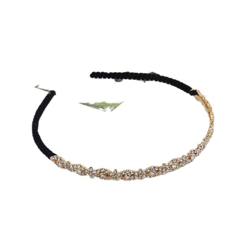 Nueva moda de moda boutique coreana para mujer diamante de agua artesanía boutique hecha a mano hermosa banda de cabello