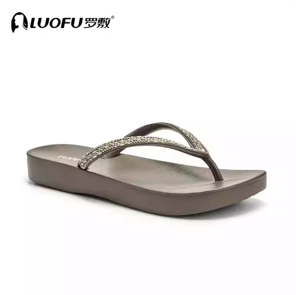 Flores de luoschi, zapatillas de flip flores, zapatos de playa de vacaciones de verano de Singapur, zapatos de playa de vacaciones de hainan