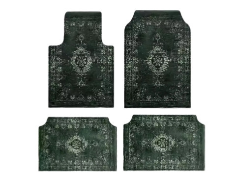 Temu Label Cross-Border Bohemian Style Foot Mats for Home Use, Dirt-Resistant and Non-Slip, Four-Piece Set, Car Floor Mats Available for Dropshipping