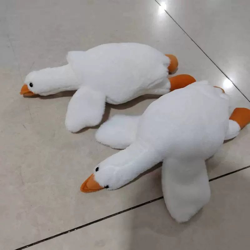 8寸大白鹅抱枕毛绒玩具鹅玩偶公仔大鹅抱枕女生床上抓机娃娃批发