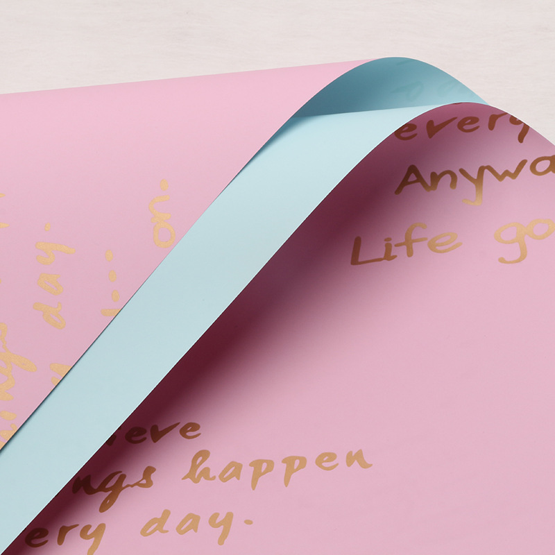 Rosa claro azul hielo; 57*57cm20 hojas/paquete