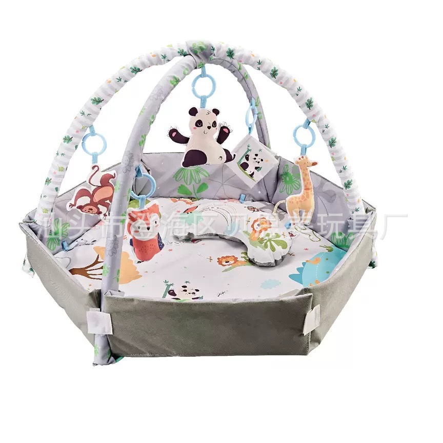 Ventas transfronterizas de bebés hexagonal almohadilla de juego multifuncional almohadilla de rastreo infantil almohadilla de piso anti-caída tienda de campaña almohadilla de rastreo educación temprana