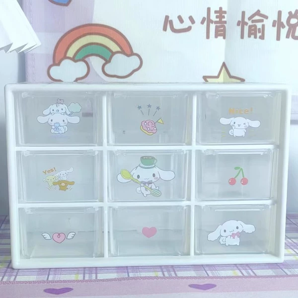 [Jade Cinnamon Dog] White nine-square grid comes with stickers
