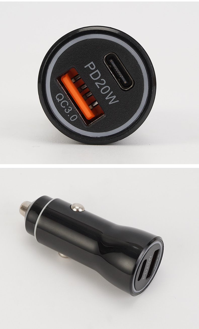 Cross-border super-fast charging multi-functional cigarette lighter adapter, dual-port, full-protocol 66W car charger