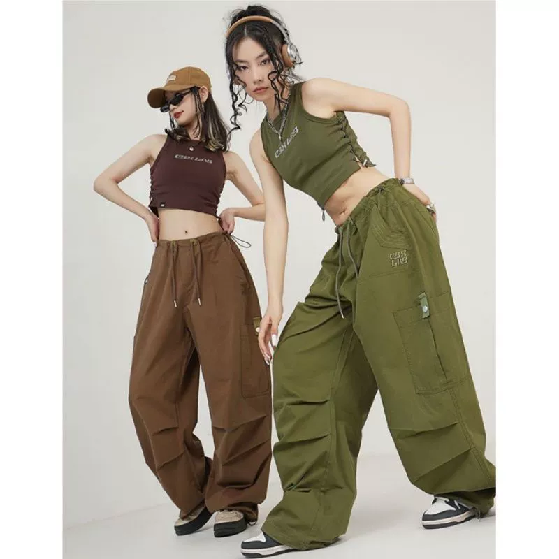Брюки-карго десантника, уличные танцы, американский хип-хоп, танцы, спортивные длинные брюки, модный бренд, джазовые танцы, хип-хоп, лето и осень