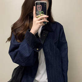 韩系早秋外套2025新款休闲宽松灯芯绒上衣美式复古慵懒风工装夹克