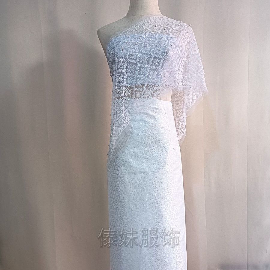 White skirt, set, cloak, 3 piece set