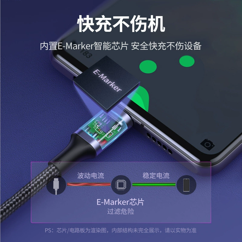 Green Union кабель Type-C для передачи данных, с двумя разъёмами, PD100W быстрая зарядка, 5A, угловой CTOC, подходит для Apple