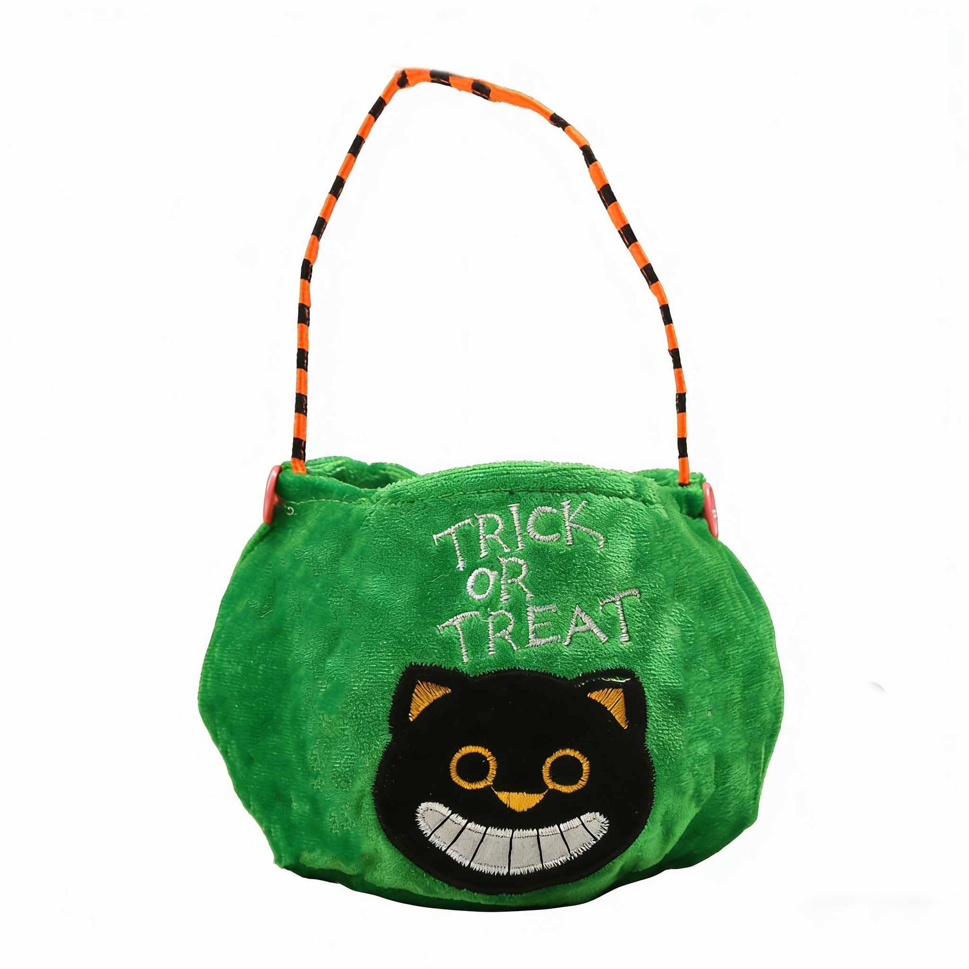 Bolsa de dulces de Halloween portátil bolsas de calabaza tridimensionales para niños regalos props de fiesta de fantasmas brujas transfronterizas props de fiesta de fantasmas
