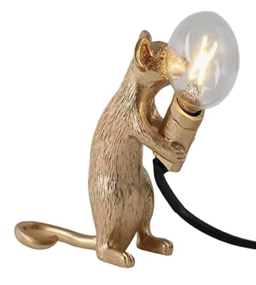 Lámpara de ratón creativa nórdica transfronteriza sala de estar comedor dormitorio tienda de ropa de resina de protección de ojos personalidad decoración de lámpara de escritorio