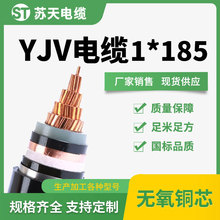 铜芯高压电缆10kv单芯yjv1*185/240/300 yjv高压电缆国标厂家销售