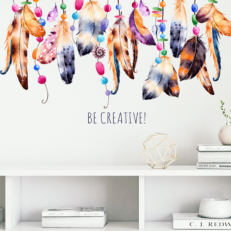 New Fashion Ethnic Style Feather Wall Stickers display picture 5