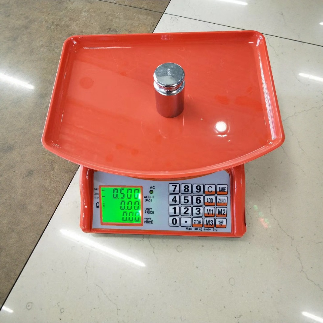 2025 805 nueva pequeña escala electrónica doméstica retroiluminación 40 kg de exportación de escala de frutas