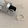 One size brand fashionable universal ring from pearl, silver 925 sample, Japanese and Korean, simple and elegant design, wholesale