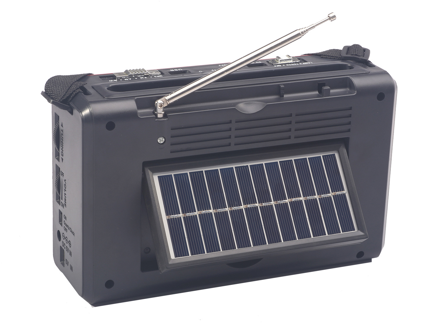 Altavoz de radio solar multifuncional de Bluetooth del YG-50US-BT de la luz de emergencia del Amazonas USB/TF/MP3