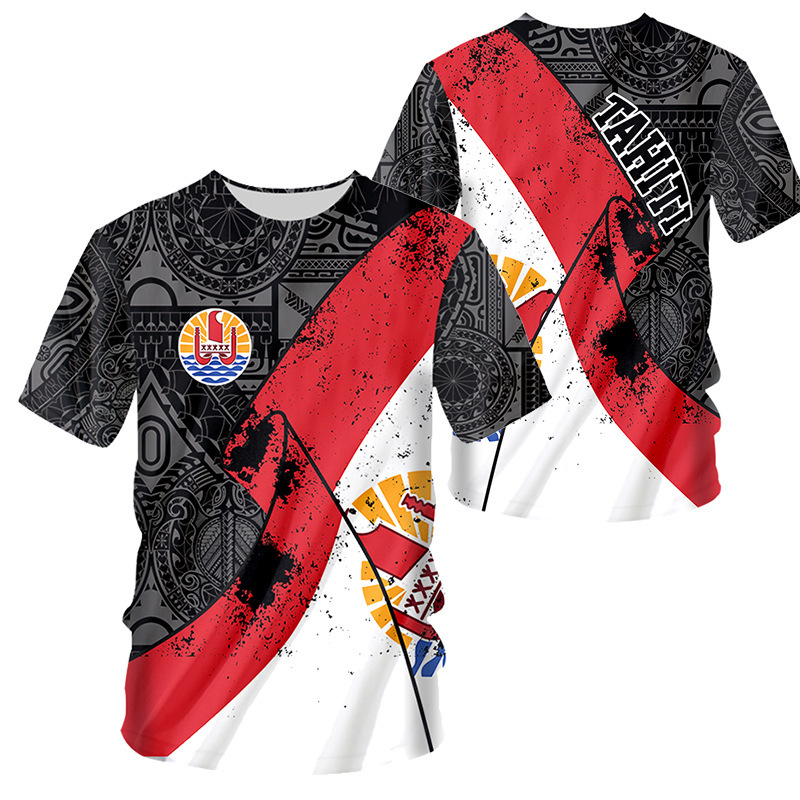 Nuevo Viking Viking transfronterizo Europa y América Impresión digital 3D de manga corta casual para hombres y mujeres Camiseta de fábrica entrega de una pieza