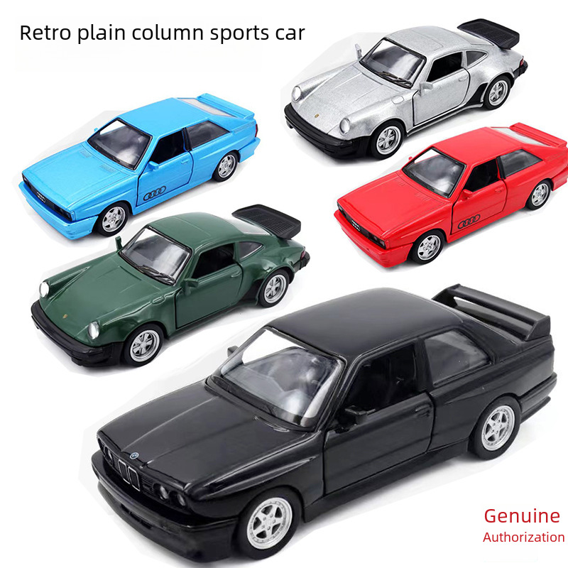 馬珂垯五寸復古跑車模型寶馬M3奧迪老爺車 1980保時捷911合金汽車