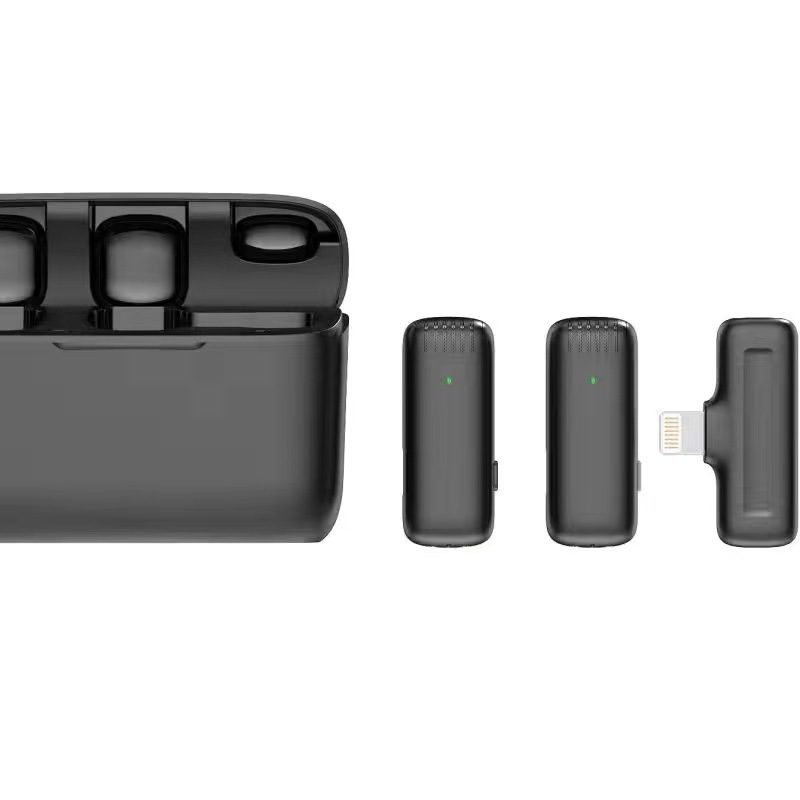 J13 micrófono inalámbrico de clip de collar un remolque dos cinturones de carga J11 micrófono de clip de collar artefacto de transmisión en vivo al aire libre