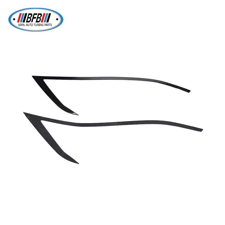 100% Real Carbon Fiber Headlight Eyebrow - For Tesla Model S 2016-2018 - Carbon Fiber LED Eyebrow