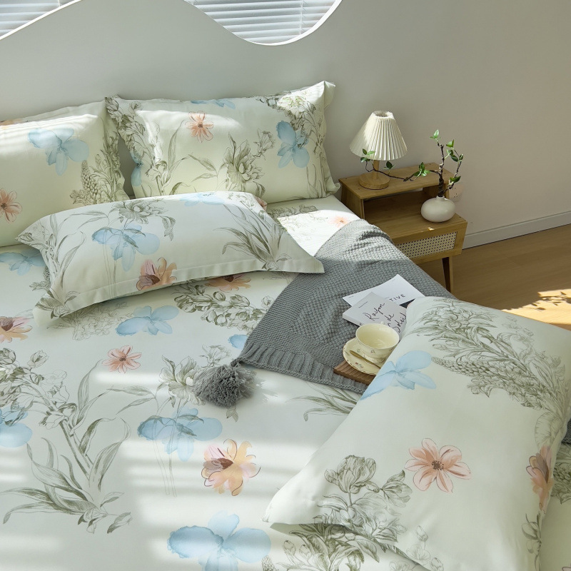 夏季竹纤维床单天然加厚双人冷感可折叠凉席三件套批发