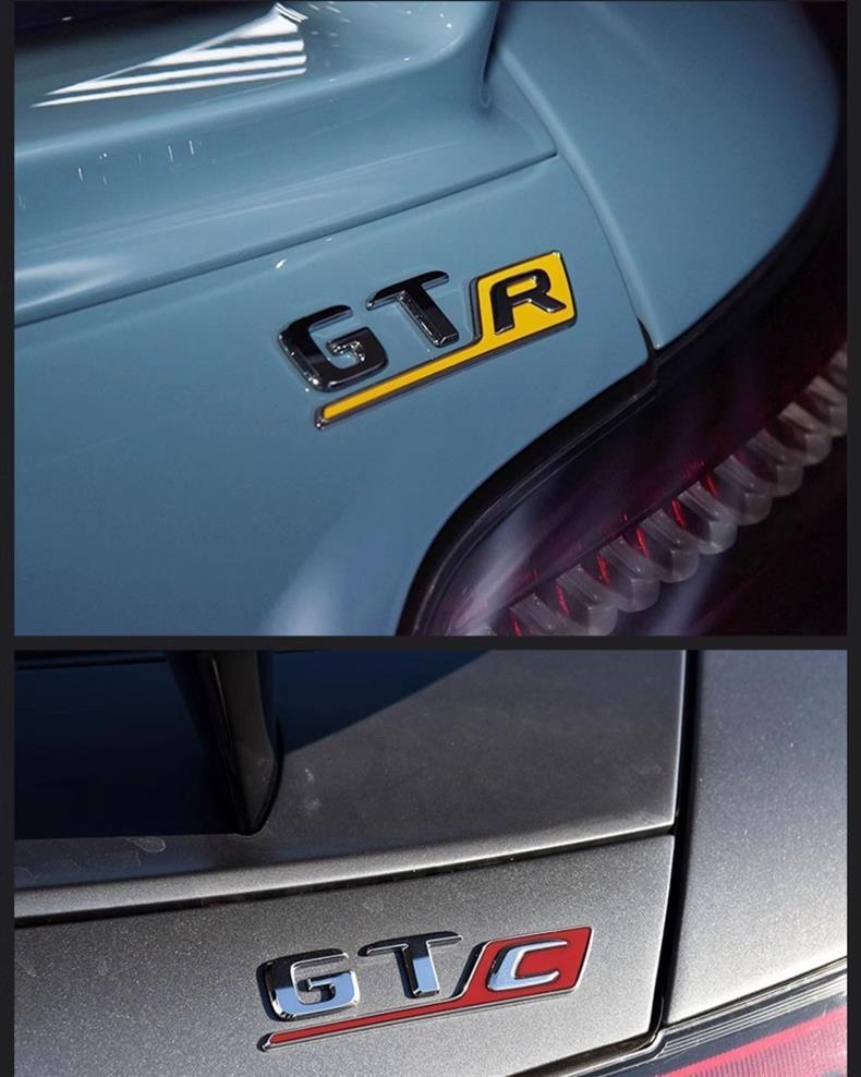 Suitable for Mercedes-Benz GTR rear emblem, GT53S modification, CLS63 car lettering, AMG black lettering