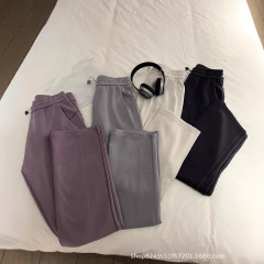 lulu女直筒空气裤softstreme阔腿显瘦莫代尔休闲宽松高腰休闲百搭