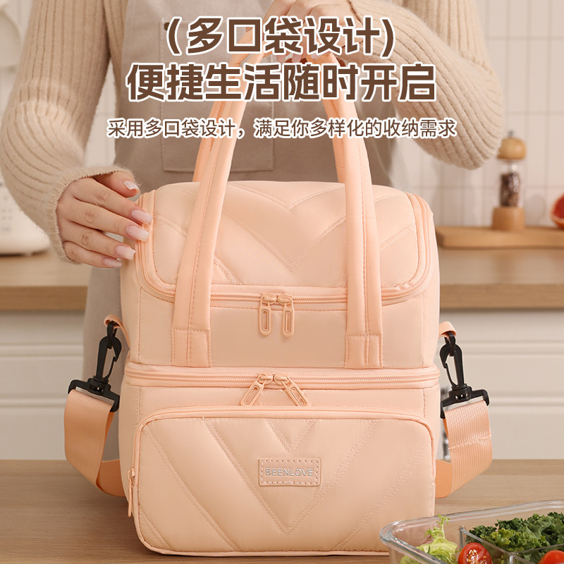 Doble capa transfronteriza picnic camping bolsa de aislamiento de gran capacidad de oficina bolsa de almuerzo bolsa de almuerzo bolsa de almuerzo